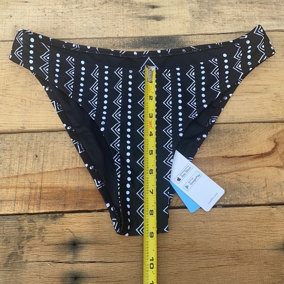 Cupshe Swim Nwt Tropical Heat Cupshe Black And White Bikini Bottoms